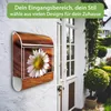 banjado Design Briefkasten Stahl weiß mit Zeitungsfach Produktbild-Vorschau 3
