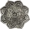 Räucherstäbchenhalter Blume Metall silber Produktbild-Vorschau 1