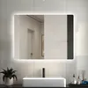 LED Spiegel mit Beleuchtung Badezimmerspiegel 80x60cm Produktbild-Vorschau 1