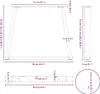 Möbel Esstisch Beine V-Form 2 Stück Schwarz 90x(72-73,3) cm Produktbild-Vorschau 10