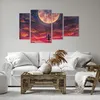 Bild auf Leinwand - Leinwandbild - 4 Teile - Mond Schaukel Produktbild-Vorschau 6