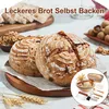 Brot Gärkorb Set Rund 23cm & Oval 25cm aus Rattan, mit Produktbild-Vorschau 6