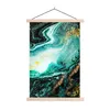MuchoWow® Textilposter Marmoroptik - Blau - Gold - Glitzer Produktbild-Vorschau 1
