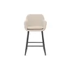 Miliboo - Barhocker beiger Stoff mit Samteffekt H65 cm Produktbild-Vorschau 3