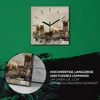 Coloray Uhr auf Leinwand 30x30 cm Wand Uhr Dekoration Produktbild-Vorschau 5