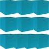 vidaXL Scatole portaoggetti 10 pz. Tessuto blu baby Anteprima dell’immagine prodotto 6