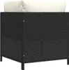 Divano angolare modulare con cuscini in poly rattan nero Anteprima dell’immagine prodotto 5