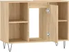 vidaXL Koupelnová skříňka Sonoma Oak 80x33x60 cm Materiál Náhled obrázku produktu 4