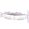 Bettgestell Weiß 75x190 cm Holzwerkstoff Produktbild-Vorschau 9