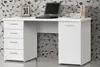 Schreibtisch - 145 x 60 cm - Weiß matt - 1 Tür - 4 Produktbild-Vorschau 3