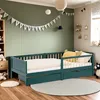Homestyle4u Kinderbett 90x200 Holzbett mit Rausfallschutz Produktbild-Vorschau 19