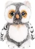 Uni-Toys - Eule grau-weiß - 18 cm (Höhe) - Plüsch-Vogel - Produktbild-Vorschau 1