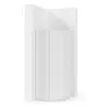 A white corner cabinet is shown against a white background. Produktbild-Vorschau