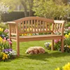 Gartenbank Wave Teak 120 cm Produktbild-Vorschau 11