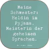 Mr. & Mrs. Panda Tischschoner Spruch Schwester Heldin - Produktbild-Vorschau 1