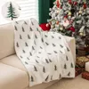 Weihnachtsdecke Plüsch Stickerei Kuscheldecke Winter Produktbild-Vorschau 1