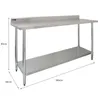 Kukoo Gastro Edelstahl KuKoo Regal Aufsatzbord Arbeitstisch Produktbild-Vorschau 3