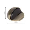 Walteco Dveřní zarážka, průměr 45x25mm, samolepicí, brynýr Náhled obrázku produktu 3