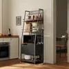Veľká kuchynská skrinka na mikrovlnnú rúru, praktická, v Náhľad obrázku produktu 4