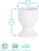12x Weiß 5cm Eierbecherhalter-Set - Klassischer Stil Produktbild-Vorschau 3