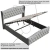 INONEFT Polsterbett 140x190cm, Boxspringbett, Bettgestell Produktbild-Vorschau 7