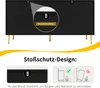 MODFU Komoda Sideboard s zlatými úchyty a nohami, unikátní Náhled obrázku produktu 5