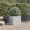 vidaXL Fioriera argento 42x40x39 cm Acciaio zincato Anteprima dell’immagine prodotto 3