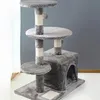 Tiragraffi per gatti, albero, palo, grigio, 4 livelli, 80 Anteprima dell’immagine prodotto 5