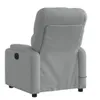 The back view of a light gray fabric recliner chair. Produktbild-Vorschau