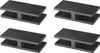 Four identical black glass clamps are arranged in a grid on a white background. Podgląd zdjęcia produktu