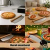 BigDean Pizzamesser mit Klingenschutz 32cm Edelstahlklinge Produktbild-Vorschau 4
