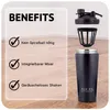 Asbirg Fitness Edelstahl Protein Shaker - 750ml Thermo Produktbild-Vorschau 4