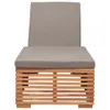 Lettino prendisole con cuscino grigio scuro in legno Anteprima dell’immagine prodotto 1