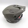 A matte sand colored Ls2 modular helmet is shown from a side angle against a white background. Náhled obrázku produktu