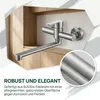 Küchenarmatur Edelstahl – 360° Drehbarer Wandwasserhahn, Produktbild-Vorschau 5