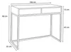 AX LIVING Coiffeuse Blanc Lortie 100 cm avec tiroirs Voir les images du produit 6