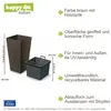Set 2-teilig Kunststoff Blumenkübel Java B 34,5 cm H 66 cm Produktbild-Vorschau 4