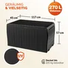 DEUBA® Gartenbox Auflagenbox 270L UV-beständig Haltegriffe Produktbild-Vorschau 3