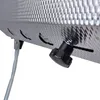 A close-up view of a metal grill with a black knob and a cable. Produktbild-Vorschau