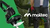 A person is holding a hedge trimmer next to a bush, with a logo and product name overlayed on the image. Náhľad obrázku produktu