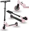 A collage of images showing a pink and black foldable scooter from different angles. Anteprima dell’immagine prodotto