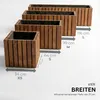 Pflanzkübel Holz massiv TAVO35 116x37x35 cm - Wetterfester Produktbild-Vorschau 11