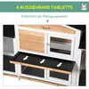 PawHut Kleintierstall Zwergkaninchenstall Kleintierkäfig Produktbild-Vorschau 4