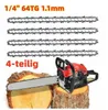 4 x Sägekette 1/4" 64TG 1,1mm passend Husqvarna Stihl MSA Produktbild-Vorschau 1
