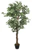 vidaXL Umelý strom Ficus 756 listov 150 cm zelený Náhľad obrázku produktu 5