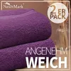 Frottier Duschtücher 2er Pack 70x140cm, 100% Baumwolle, Produktbild-Vorschau 3
