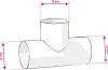 veporit. Raccordo a T Connect TH e U-contour 26 mm per tubo Anteprima dell’immagine prodotto 2