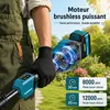 Bürstenloser Akku Rasentrimmer mit 2x 5200mAh Akkus & Produktbild-Vorschau 9
