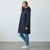 Blue Flame Damen Steppmantel mit Kapuze - Lange Steppjacke Produktbild-Vorschau 3