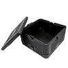 A black foldable thermobox with its lid open, shown against a white background. Produktbild-Vorschau